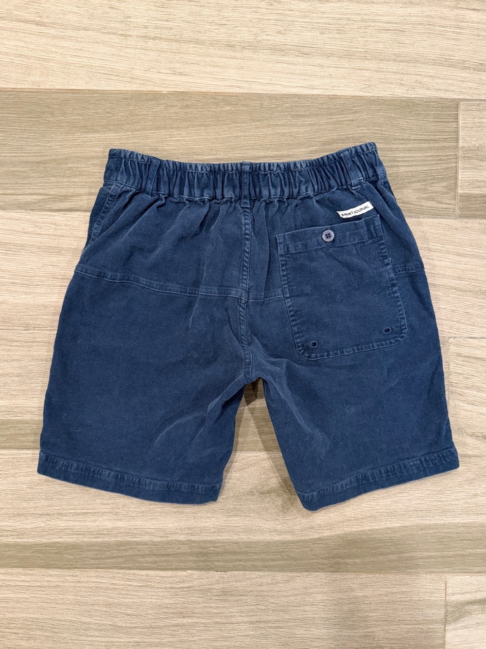 Banks Journal Corduroy Men's Navy 7 inch Shorts 30W - Picture 2 of 3